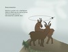 Cartoon: Bremsenmanöver (small) by gege tagged gams,gämse,tier,bremse,insekt,insekten
