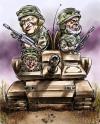 Cartoon: Latin America arms race (small) by Bob Row tagged latin america military chavez lula bachelet