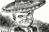 Cartoon: Newt Gingrich (small) by Bob Row tagged gingrich,republican,usa,elections,spanish,immigration