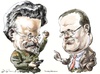 Cartoon: Trotsky-Morozov (small) by Bob Row tagged trotsky morozov revolution web20 technology
