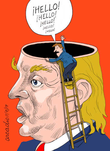Cartoon: Knucklehead (medium) by Cartoonarcadio tagged head,trump,usa,us,government