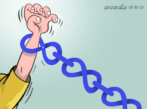 Cartoon: Meta morphosis (medium) by Cartoonarcadio tagged facebook,meta,internet,social,networks