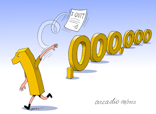 Cartoon: One resigns. (medium) by Cartoonarcadio tagged math2022