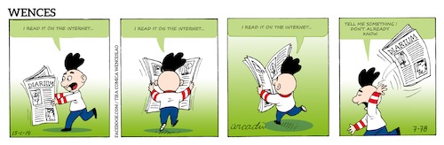 Cartoon: Wences Comic Strip (medium) by Cartoonarcadio tagged wences,comic,strip,humor