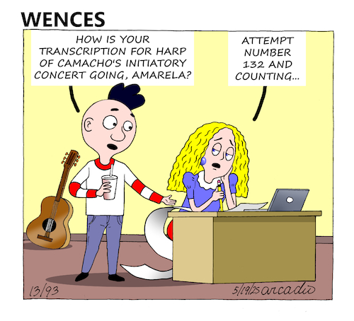 Cartoon: Wences and his Friends (medium) by Cartoonarcadio tagged humor,wences,comic