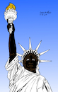 Cartoon: Black Lives Matter (small) by Cartoonarcadio tagged racism,black,people,america,protests,human,rights