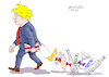 Cartoon: Boris in party time. (small) by Cartoonarcadio tagged boris england uk europe pandemic