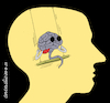 Cartoon: Brains in times of internet. (small) by Cartoonarcadio tagged humans,internet,brains,thinking