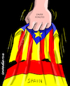 Cartoon: Dark forces. (small) by Cartoonarcadio tagged catalonia spain europe idependence rajoy socialists