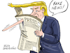 Cartoon: Fake news or... (small) by Cartoonarcadio tagged trump,fake,news,media