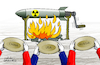 Cartoon: Hungry of weapons in cold war. (small) by Cartoonarcadio tagged weapons cold war usa russia china
