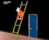 Cartoon: Insolite ladder. (small) by Cartoonarcadio tagged humor,cartoon,entertaiment