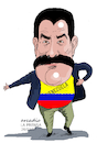 Cartoon: Maduro and his Venezuela. (small) by Cartoonarcadio tagged maduro,venezuela,socialism,south,america,latin,oas