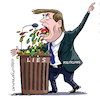 Cartoon: Political lies. (small) by Cartoonarcadio tagged politicians,lies,democracy,campaigns
