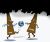 Cartoon: Pollution game. (small) by Cartoonarcadio tagged pollution,smog,global,warming,climate,change,planet,world,environment,cop21