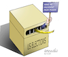 Cartoon: President from prison. (small) by Cartoonarcadio tagged usa,trump,republicans,democracy