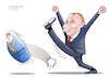 Cartoon: Putin without opponents. (small) by Cartoonarcadio tagged putin russia navalny democracy opposition dictatorship