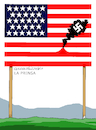 Cartoon: Racist eruption (small) by Cartoonarcadio tagged usa,racism,kkk,trump,us,government