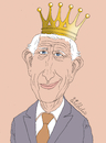 Cartoon: The King. (small) by Cartoonarcadio tagged king,england,europ,uk
