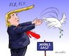 Cartoon: The Trump peace Plan. (small) by Cartoonarcadio tagged middle,east,trump,peace,plan,asia,israel,palestine