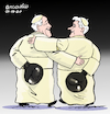 Cartoon: The two Popes (small) by Cartoonarcadio tagged pope,francis,benedict,vatican,catholic,church,religion,europe