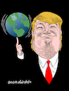Cartoon: Trump and his world. (small) by Cartoonarcadio tagged trump world president usa government populism