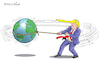 Cartoon: Trump is causing global tension. (small) by Cartoonarcadio tagged trump,world,wars,conflicts,iran,middle,east
