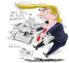 Cartoon: Trump mass shootings and press (small) by Cartoonarcadio tagged us violence mass shootings immigrants