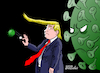Cartoon: Trump minimizes coronavirus. (small) by Cartoonarcadio tagged coronavirus,china,brazil,health,latin,america