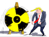Cartoon: Trump turns the unfortune wheel. (small) by Cartoonarcadio tagged nuclear power iran north kora usa us presidnt