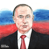 Cartoon: Vladimir Putin portrait. (small) by Cartoonarcadio tagged putin russia europe moscow kremlin politician