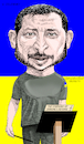 Cartoon: Volodimir Zelensky (small) by Cartoonarcadio tagged zelensky,ukraine,europe,nato