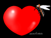 Cartoon: Zika menaces to love. (small) by Cartoonarcadio tagged zika illness health africa america europe