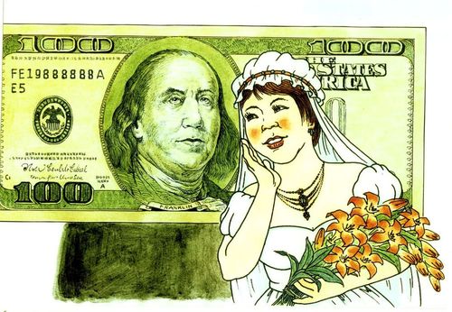 Cartoon: I love it (medium) by Lv Guo-hong tagged money,love