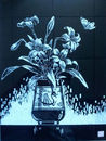 Cartoon: Lily (small) by Lv Guo-hong tagged glass,prints,lily