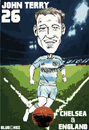 Cartoon: John Terry  Chelsea and England (small) by bluechez tagged chelsea john terry england football