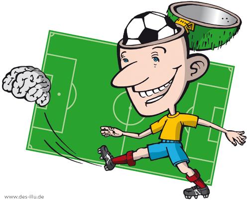 Cartoon: --- (medium) by toonwolf tagged wegschießen,hirn,brain,football,fußball,soccer