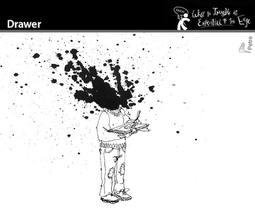 Cartoon: Drawer (medium) by PETRE tagged zeichner,drawer,dessinateur,dibujante