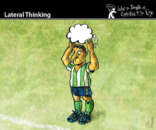 Cartoon: Lateral Thinking (medium) by PETRE tagged football,toughts