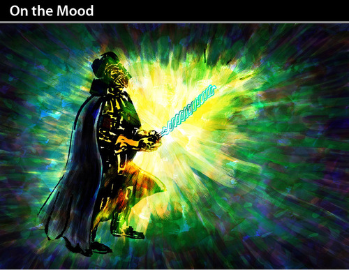 Cartoon: On the Mood (medium) by PETRE tagged star,wars,darth,vader,ecology,energy