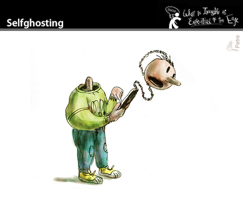 Cartoon: Selfghosting (medium) by PETRE tagged cupandball,bilboquet,iphone,cellphone