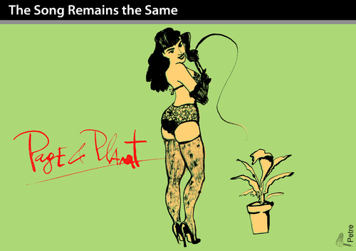 Cartoon: The Song Remains the Same (medium) by PETRE tagged the,whip,leather,bondage,plants,maso,sado,music,rock