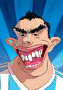 Cartoon: Carlos Tevez (small) by PETRE tagged football players caricature