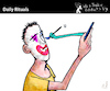 Cartoon: DAILY RITUALS (small) by PETRE tagged handy,smartphone,clown