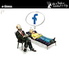 Cartoon: e-Stress (small) by PETRE tagged facebook,nets,impotence,sex,psychoanalysis