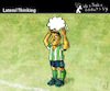 Cartoon: Lateral Thinking (small) by PETRE tagged football toughts