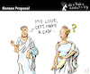 Cartoon: Roman Proposal (small) by PETRE tagged romans 69 sex couples