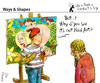 Cartoon: Ways and Shapes (small) by PETRE tagged art,naif