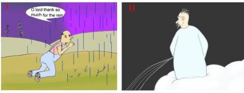 Cartoon: Es regnet (medium) by Hezz tagged regn