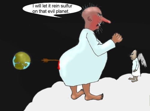 Cartoon: Sulfur rain (medium) by Hezz tagged sulfur,rain